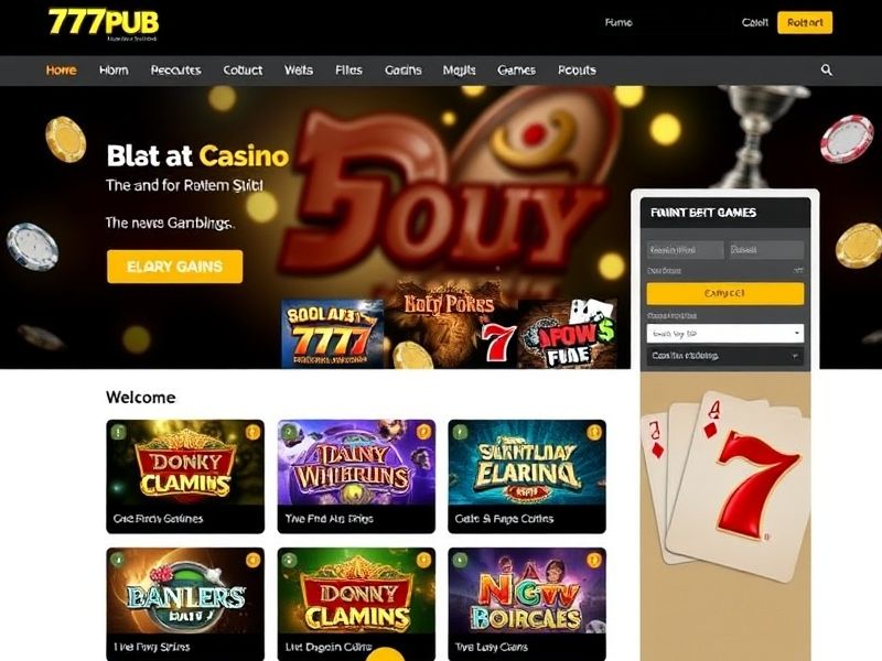 Welcome to 777pub.com – your ultimate guide to online gambling. Discover top-rated casino games, exclusive bonuses, and expert insights on slots, blackjack, poker, and more. Register now for a thrilling gaming experience!